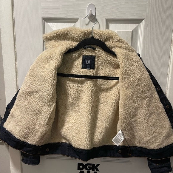 GAP Black and Cream Lightweight Shirt Jacket - Picture 4 of 6